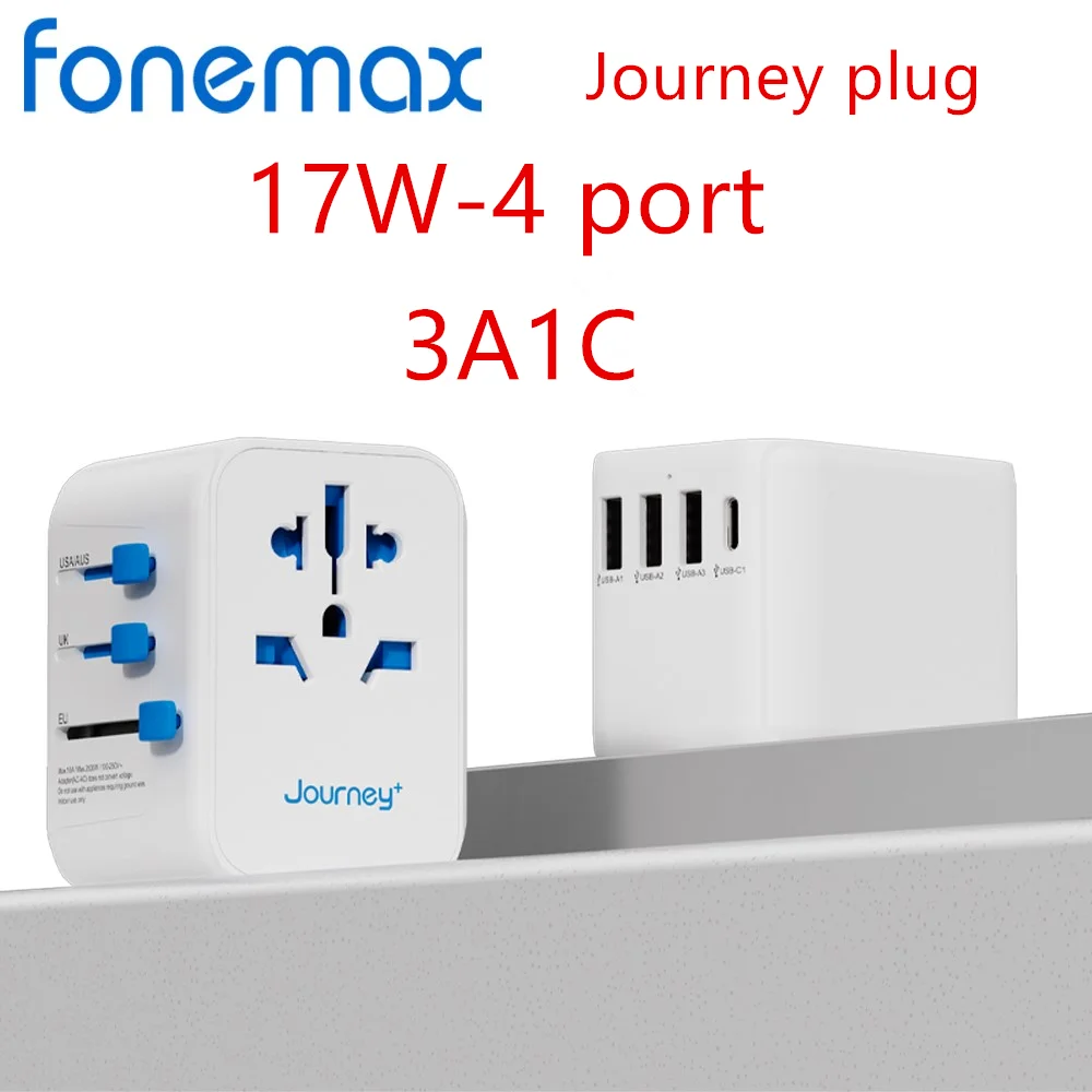 Fonemax   , ̱ EU  ο  , 3 USB Ʈ  1 CŸ  , 17w